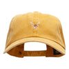 Mini Buck Embroidered Unstructured Cotton Cap