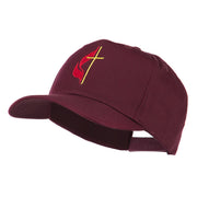 Methodist Church's Cross Embroidered Cap