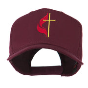 Methodist Church's Cross Embroidered Cap