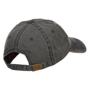 Chicago Embroidered Washed Buckled Cap