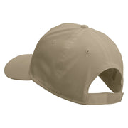 Boat In Bottle Embroidered Low Profile Structured Cap - Khaki OSFM