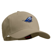 Boat In Bottle Embroidered Low Profile Structured Cap - Khaki OSFM