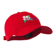 USA State Flower Michigan Apple Blossom Embroidered Cap