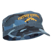 Vietnam Veteran Embroidered Camo Army Cap