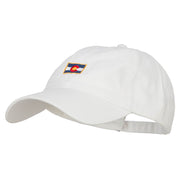 Mini Colorado Flag Embroidered Washed Cap