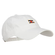 Mini Colorado Flag Embroidered Washed Cap