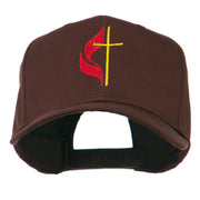 Methodist Church's Cross Embroidered Cap