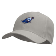 Boat In Bottle Embroidered Low Profile Structured Cap - Grey OSFM