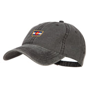 Mini Colorado Flag Embroidered Washed Cap