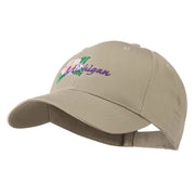 USA State Flower Michigan Apple Blossom Embroidered Cap