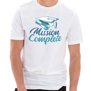 Mission Complete Graphic Design Unisex Ring Spun Combed Cotton Short Sleeve Deluxe Jersey T-Shirt