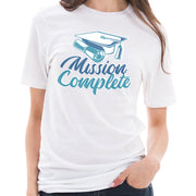 Mission Complete Graphic Design Unisex Ring Spun Combed Cotton Short Sleeve Deluxe Jersey T-Shirt