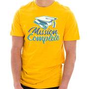 Mission Complete Graphic Design Unisex Ring Spun Combed Cotton Short Sleeve Deluxe Jersey T-Shirt