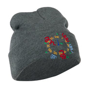 New Years Midnight Clock Embroidered Beanie