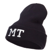 MT Montana State Embroidered Long Beanie