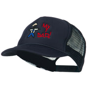 My Dad Embroidered Youth Foam Golf Mesh Cap