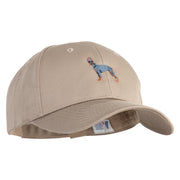 Doberman Embroidered New High Profile Twill Caps - Khaki OSFM