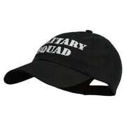 Military Squad Embroidered Low Profile Washed Cap