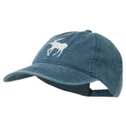 American Moose Embroidered Washed Cap