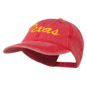 Mid State Texas Embroidered Washed Cap