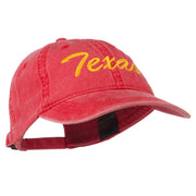 Mid State Texas Embroidered Washed Cap