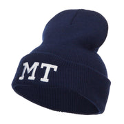 MT Montana State Embroidered Long Beanie