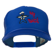 My Dad Embroidered Youth Foam Golf Mesh Cap