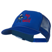 My Dad Embroidered Youth Foam Golf Mesh Cap