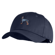 Doberman Embroidered New High Profile Twill Caps - Navy OSFM