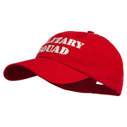 Military Squad Embroidered Low Profile Washed Cap