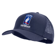 Licensed 173rdth Airborne Brigade Combat Team Veteran Embroidered Solid Cotton Twill Mesh Prostyle Cap - Navy OSFM