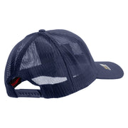 Licensed 173rdth Airborne Brigade Combat Team Veteran Embroidered Solid Cotton Twill Mesh Prostyle Cap - Navy OSFM