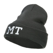 MT Montana State Embroidered Long Beanie