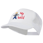 My Dad Embroidered Youth Foam Golf Mesh Cap