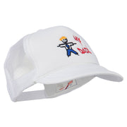 My Dad Embroidered Youth Foam Golf Mesh Cap