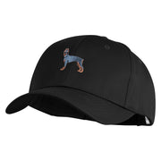 Doberman Embroidered New High Profile Twill Caps - Black OSFM