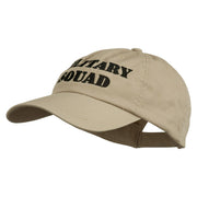 Military Squad Embroidered Low Profile Washed Cap