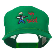 My Dad Embroidered Youth Foam Golf Mesh Cap