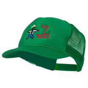 My Dad Embroidered Youth Foam Golf Mesh Cap