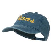 Mid State Texas Embroidered Washed Cap