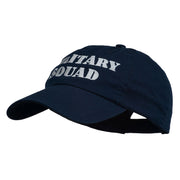 Military Squad Embroidered Low Profile Washed Cap