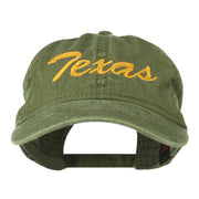 Mid State Texas Embroidered Washed Cap