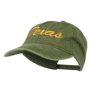 Mid State Texas Embroidered Washed Cap