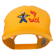 My Dad Embroidered Youth Foam Golf Mesh Cap