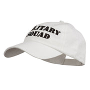 Military Squad Embroidered Low Profile Washed Cap