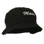 Maine Embroidered Bucket Hat