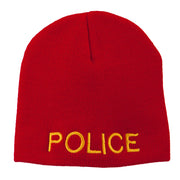 Military Police Embroidered Short Beanie