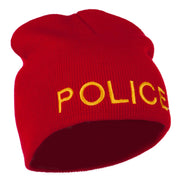 Military Police Embroidered Short Beanie