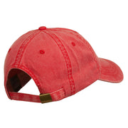 Bear Mascot Embroidered Washed Cap