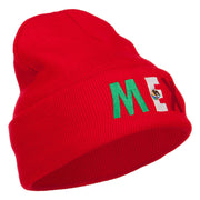 Mexico Embroidered Long Beanie